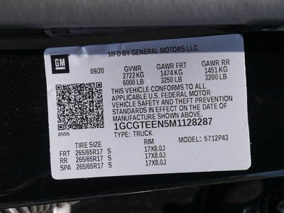 2021 Chevrolet Colorado 4WD ZR2