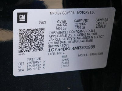 2021 Cadillac Escalade Premium Luxury Platinum