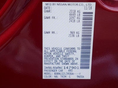 2019 Nissan Altima 2.5 SL