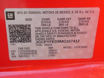 2021 Chevrolet Silverado 1500 LT Trail Boss