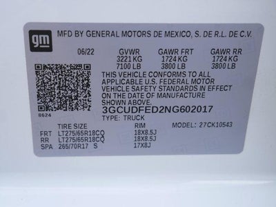 2022 Chevrolet Silverado 1500 LT Trail Boss