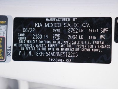 2022 Kia Forte GT-Line