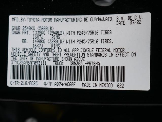 2022 Toyota Tacoma 4WD Base