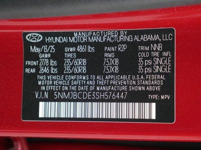 2025 Hyundai TUCSON SEL AWD