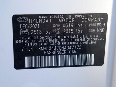 2022 Hyundai SONATA HYBRID SEL