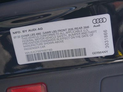 2023 Audi A5 Sportback S line Prestige