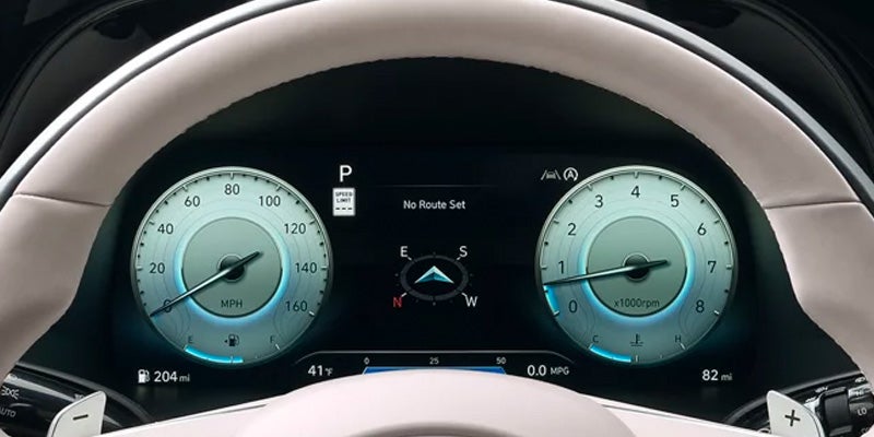 Dial meters of 2024 Hyundai Palisade