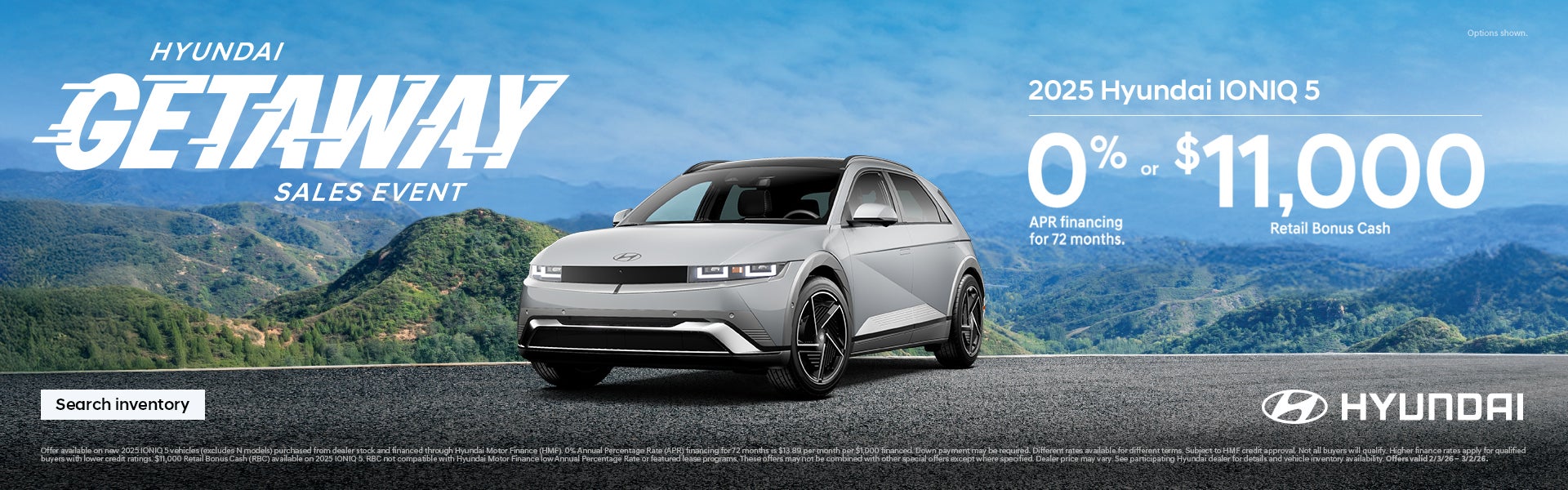 2025 Hyundai IONIQ 5 Eastern APR or Bonus Cash Offer