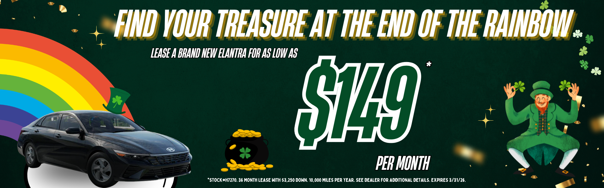 Find Your Treasure, New Hyundai Elantra Lease