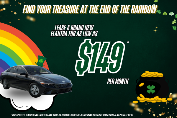 Find Your Treasure, New Hyundai Elantra Lease