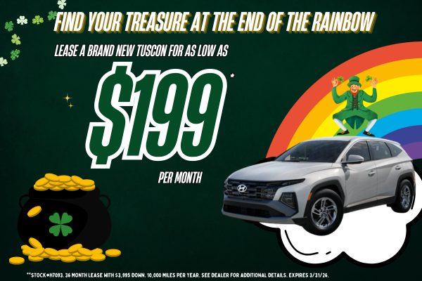 Find Your Treasure, New Hyundai Tuscon Lease