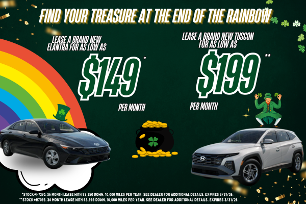 Find Your Treasure, New Hyundai Elantra and Tuscon Lease
