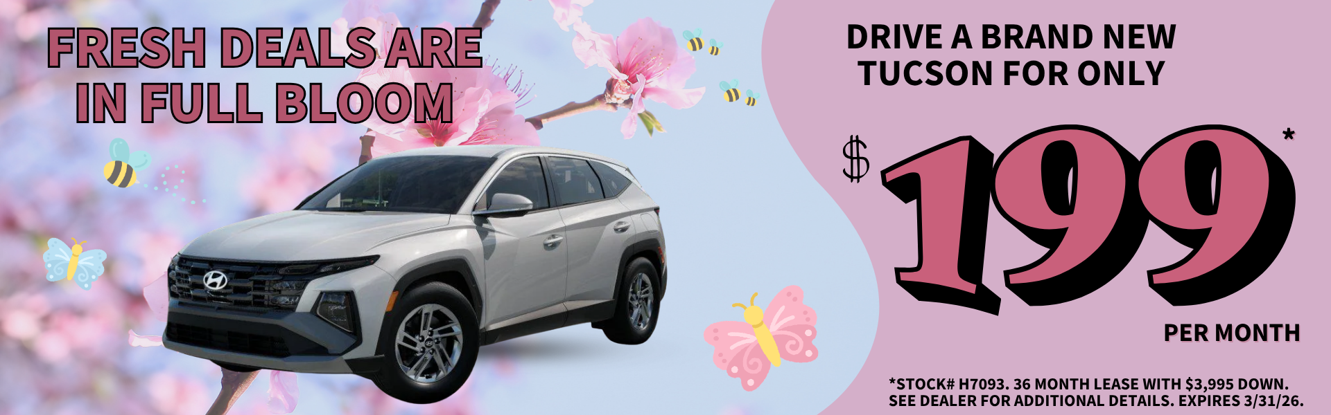 Fresh Deals Are In Full Bloom, New Hyundai Tucson Lease