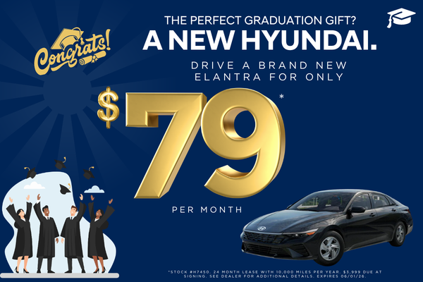 New Hyundai Elantra for $79/Mon